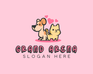 Dog Cat Pet logo design