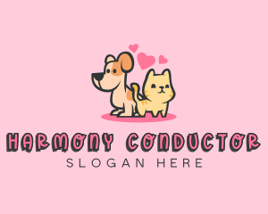 Dog Cat Pet logo design