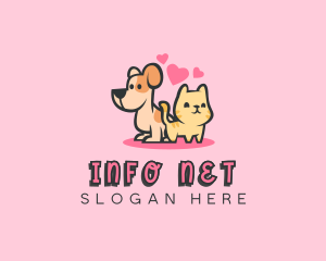 Dog Cat Pet logo design