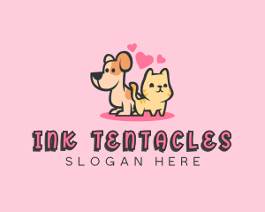 Dog Cat Pet logo design