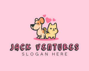 Dog Cat Pet logo design