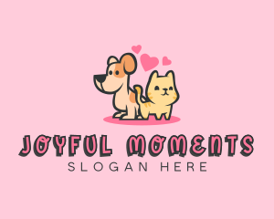 Dog Cat Pet logo design