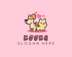 Dog Cat Pet logo design