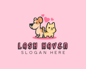 Dog Cat Pet logo design