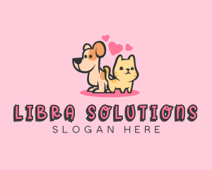 Dog Cat Pet logo design