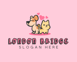 Dog Cat Pet logo design