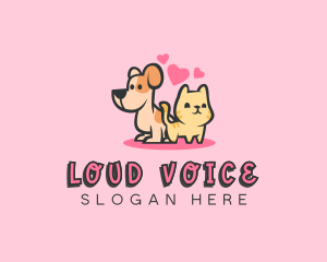 Dog Cat Pet logo design