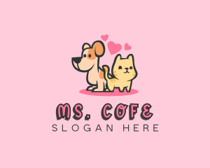 Dog Cat Pet logo design