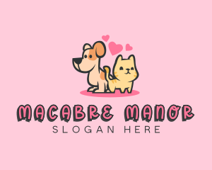 Dog Cat Pet logo design