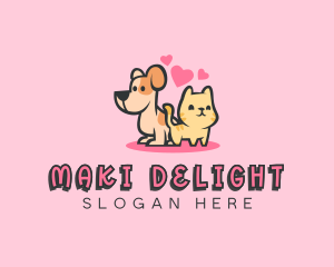 Dog Cat Pet logo design