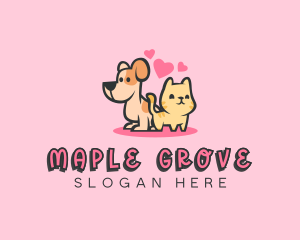 Dog Cat Pet logo design