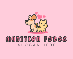 Dog Cat Pet logo design