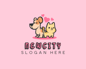 Dog Cat Pet logo design