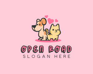 Dog Cat Pet logo design