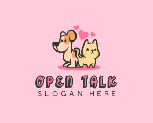 Dog Cat Pet logo design