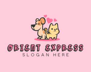 Dog Cat Pet logo design