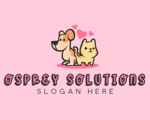 Dog Cat Pet logo design