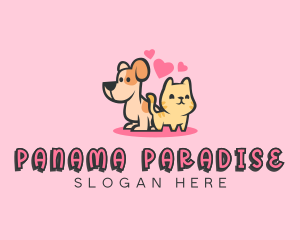 Dog Cat Pet logo design