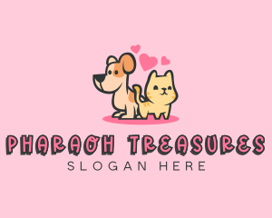 Dog Cat Pet logo design