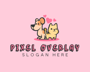 Dog Cat Pet logo design