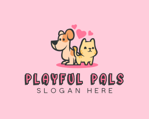 Dog Cat Pet logo design