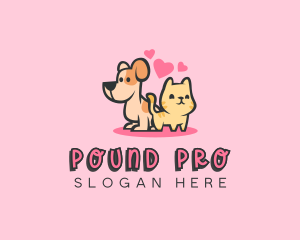 Dog Cat Pet logo design