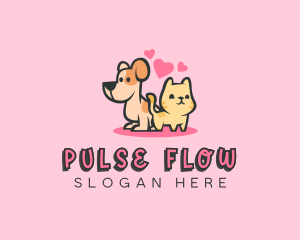 Dog Cat Pet logo design