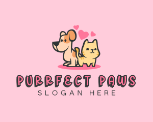 Dog Cat Pet logo design