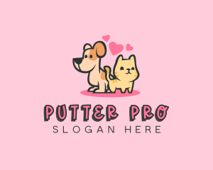 Dog Cat Pet logo design