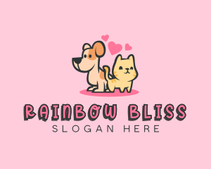 Dog Cat Pet logo design