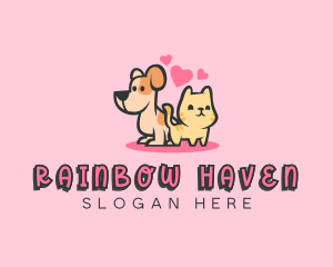 Dog Cat Pet logo design