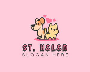 Dog Cat Pet logo design