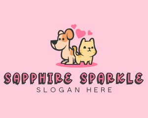 Dog Cat Pet logo design