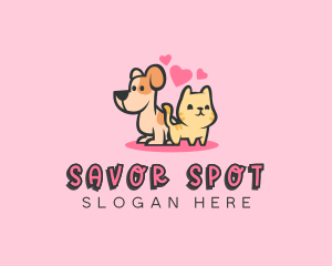 Dog Cat Pet logo design