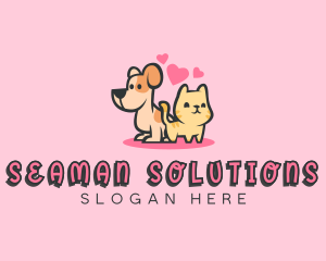 Dog Cat Pet logo design