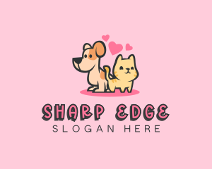 Dog Cat Pet logo design