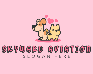 Dog Cat Pet logo design