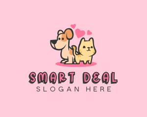 Dog Cat Pet logo design