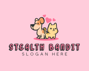 Dog Cat Pet logo design