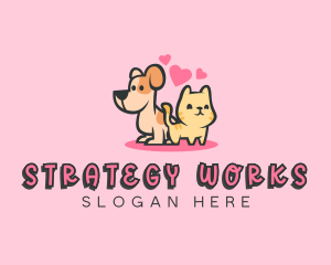 Dog Cat Pet logo design