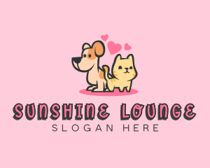 Dog Cat Pet logo design