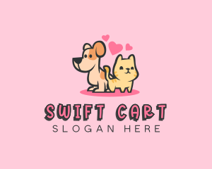 Dog Cat Pet logo design