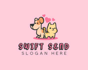 Dog Cat Pet logo design