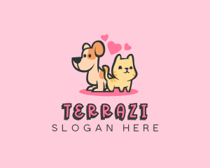 Dog Cat Pet logo design