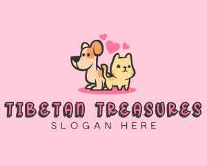 Dog Cat Pet logo design