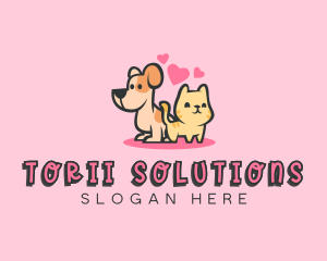 Dog Cat Pet logo design