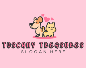 Dog Cat Pet logo design