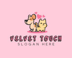 Dog Cat Pet logo design