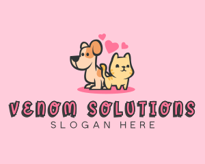 Dog Cat Pet logo design