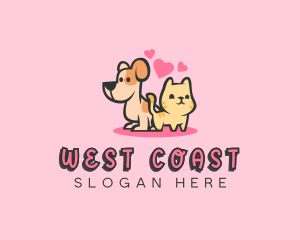 Dog Cat Pet logo design